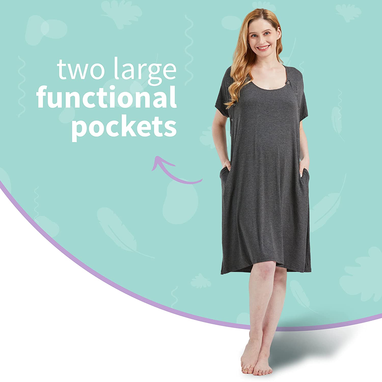 Labour and Delivery Gown | Regular Size (0-16) Final Sale – Nest and Sprout
